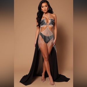 Gigi Embellished Set - Black